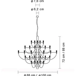 Flos 2097 | 50 Lüster| Kronleuchter