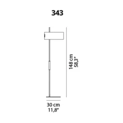 Oluce 1953/ 343 Stehleuchte| Tischleuchten|Nachttischleuchten