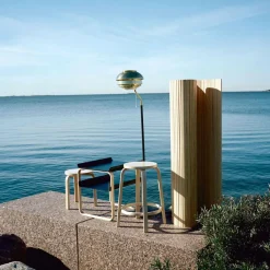 Artek 64 Barhocker Gestell klar lackiert 65cm| Barhocker