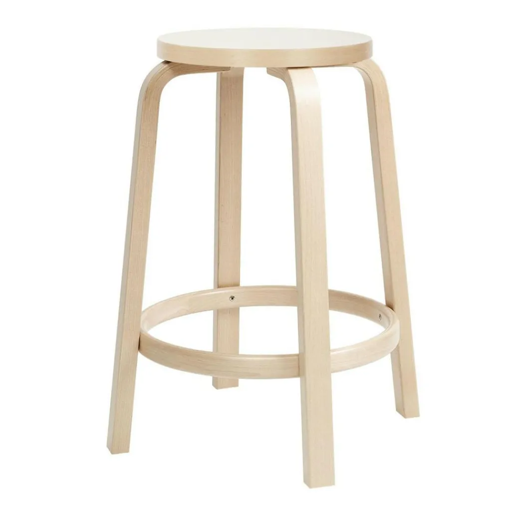 Artek 64 Barhocker Gestell klar lackiert 65cm| Barhocker