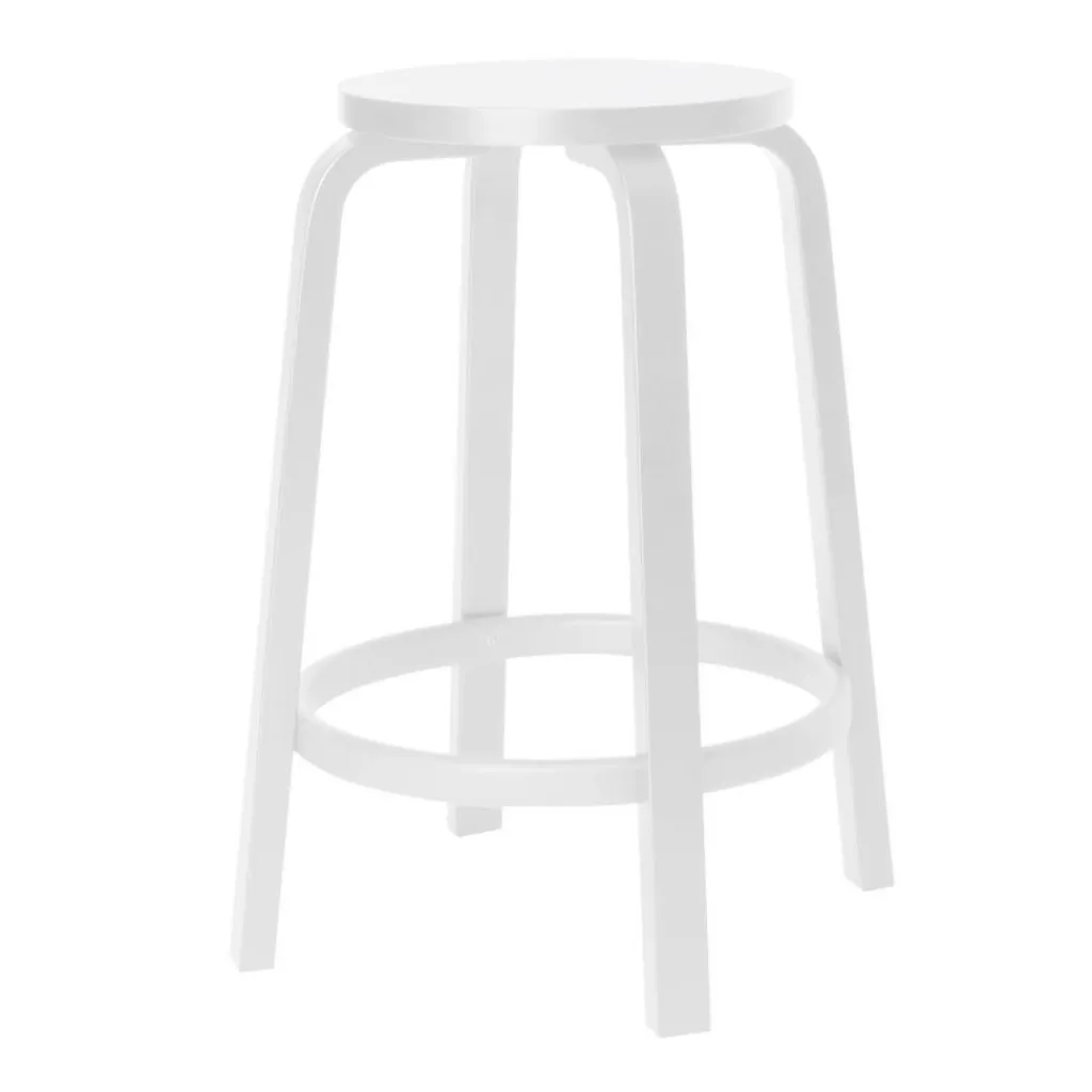 Artek 64 Barhocker Gestell lackiert 65cm| Barhocker