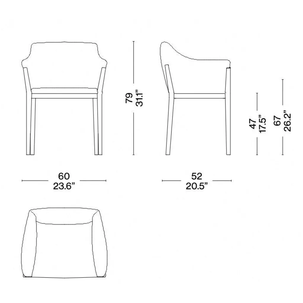 Cassina 140 Cotone Slim Armlehnstuhl Leder| Stühle