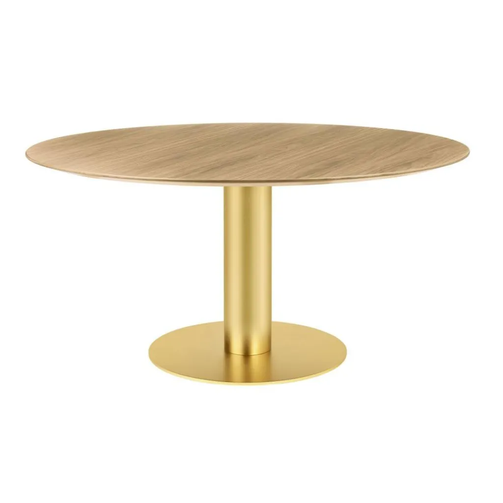 Gubi 2.0 Dining Table Gestell Messing Ø150cm| Tische
