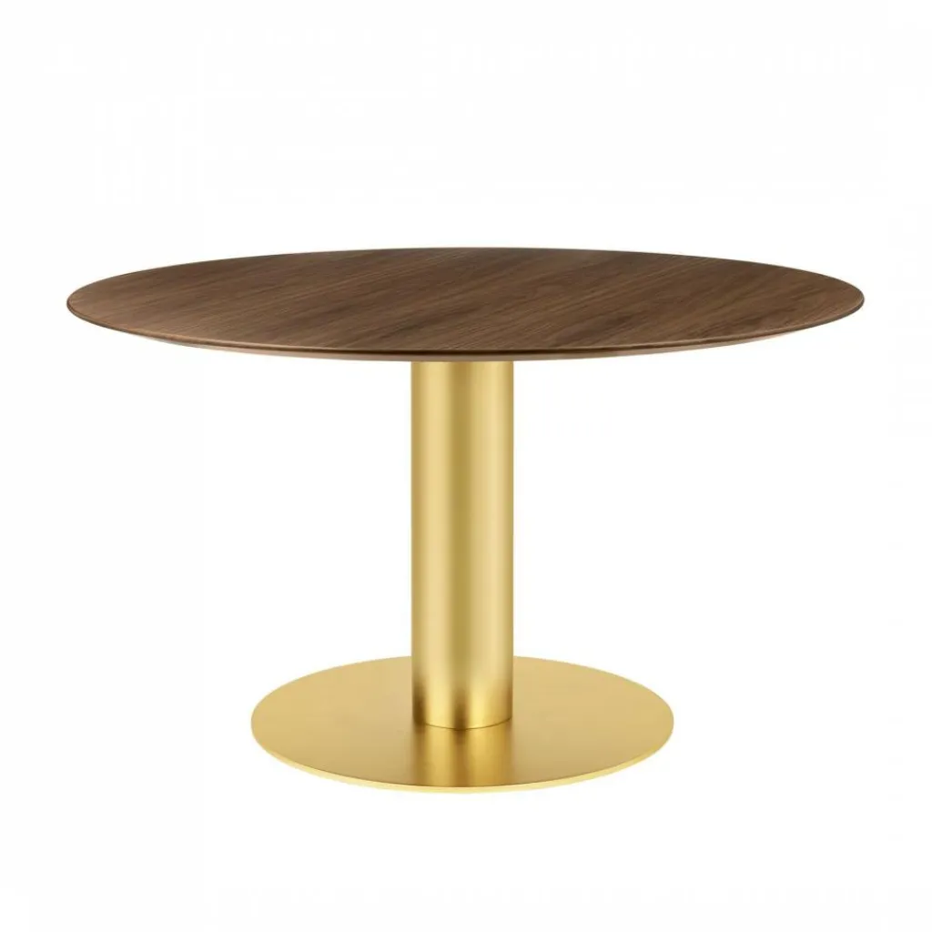 Gubi 2.0 Dining Table Gestell Messing Ø130cm| Esstische