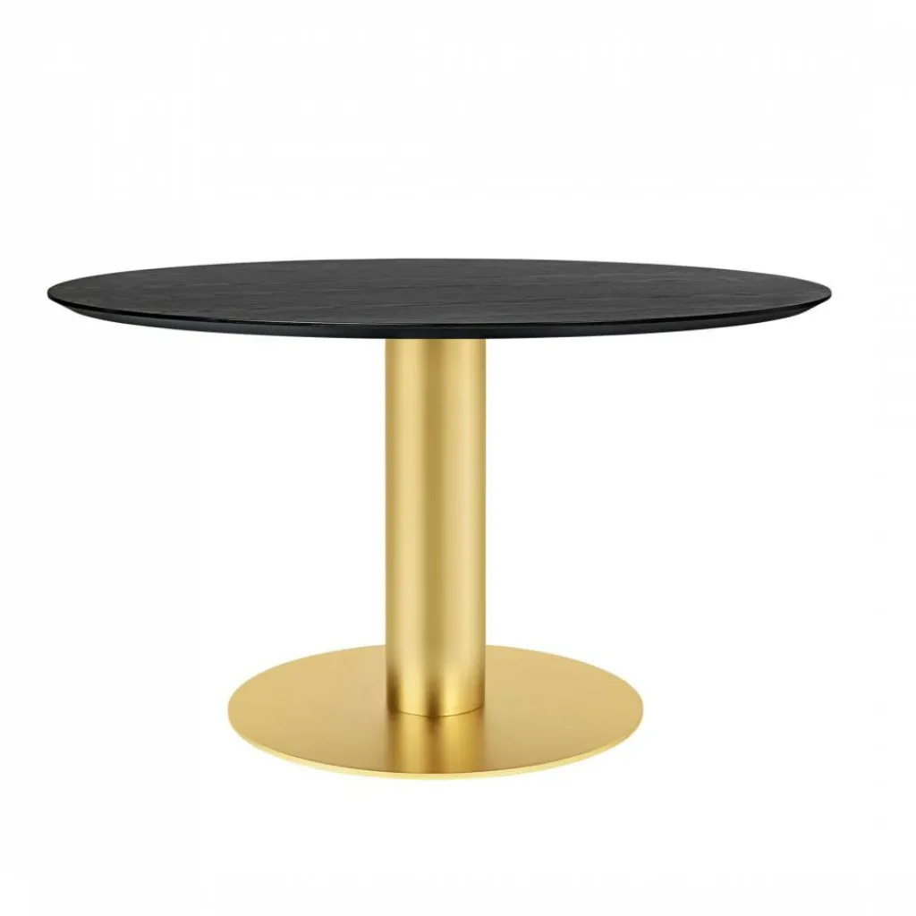 Gubi 2.0 Dining Table Gestell Messing Ø130cm| Esstische