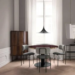 Gubi 2.0 Dining Table Gestell schwarz Ø110cm| Tische|Esstische