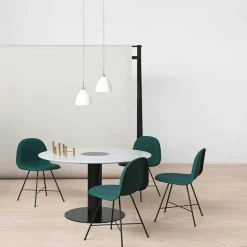 Gubi 2.0 Dining Table Gestell schwarz Ø110cm| Tische|Esstische