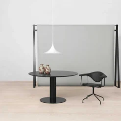 Gubi 2.0 Dining Tisch Gestell schwarz Ø130cm| Tische|Esstische