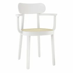 Stühle^Thonet 118 F Armlehnstuhl mit Rohrgeflecht