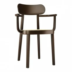 Stühle^Thonet 118 F Armlehnstuhl mit Rohrgeflecht