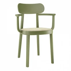 Stühle^Thonet 118 F Armlehnstuhl mit Rohrgeflecht