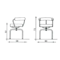 Cassina 7 Fauteuil tournant| Stühle