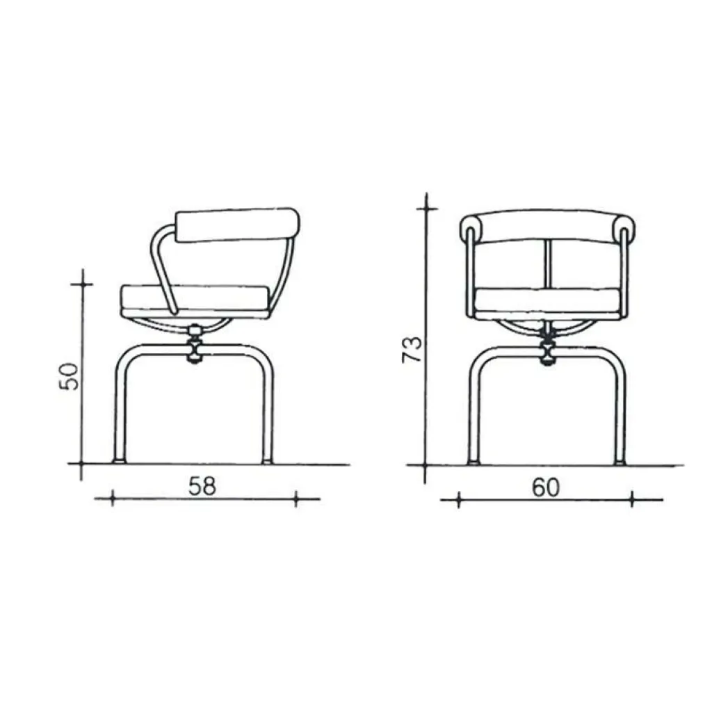 Cassina 7 Fauteuil tournant| Stühle