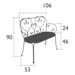Gartenbänke^Fermob 1900 Gartenbank