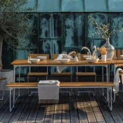 Grythyttan 9 Gartenbank klappbar 170x40cm Teak| Gartenbänke