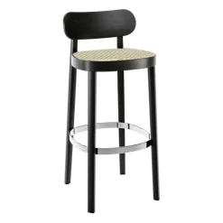 Barhocker^Thonet 118 H Barhocker mit Rohrgeflecht 94cm