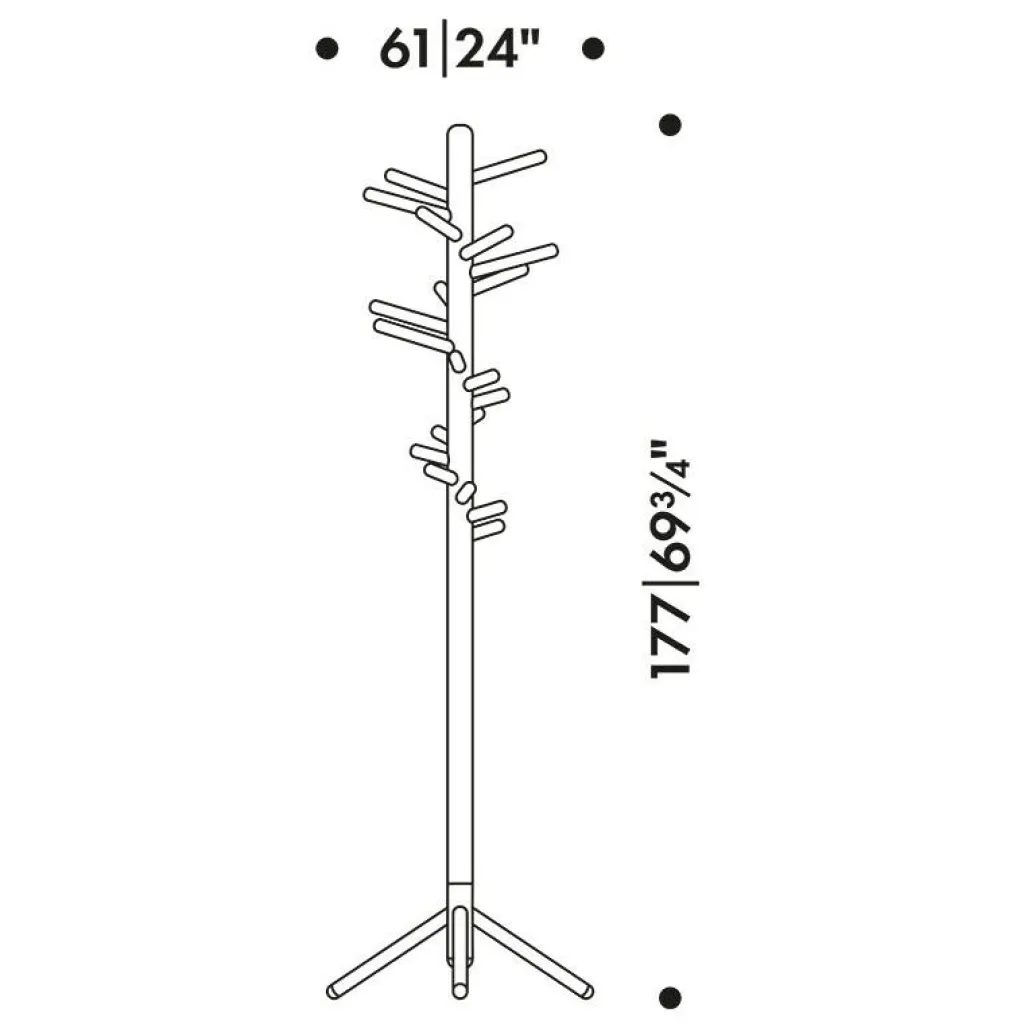 Garderoben^Artek 160 Kleiderständer