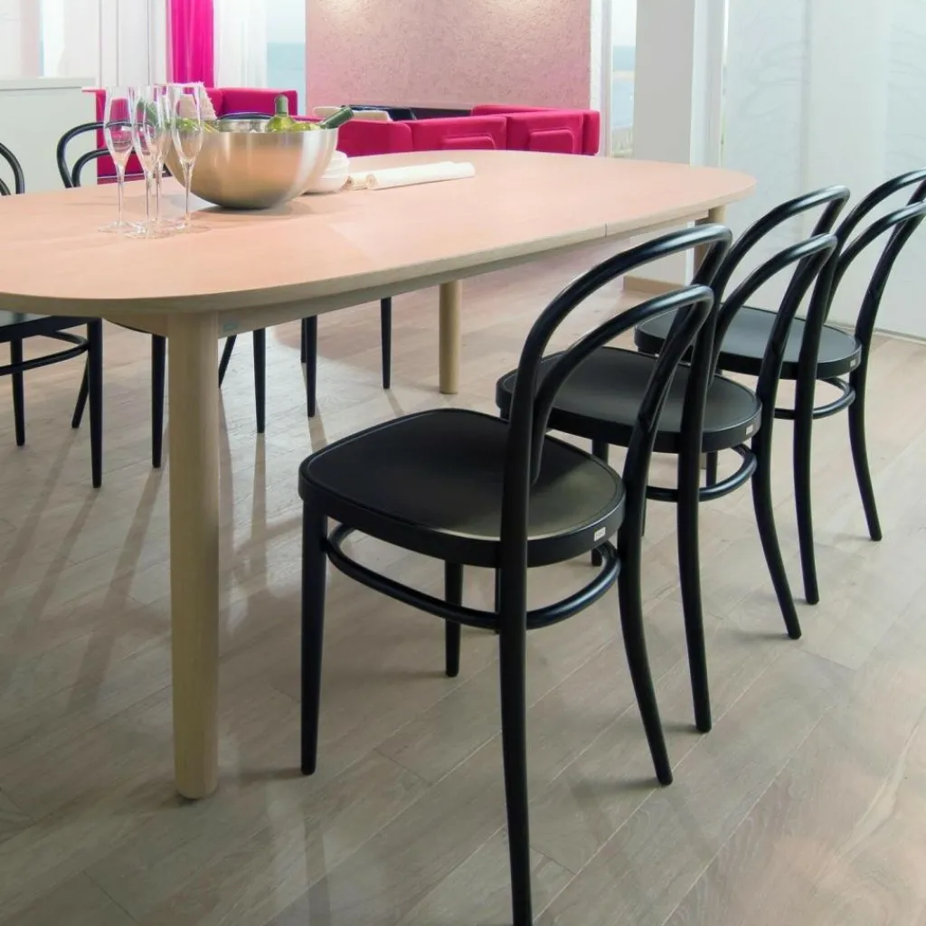 Stühle^Thonet 214 M Bugholzstuhl mit Muldensitz