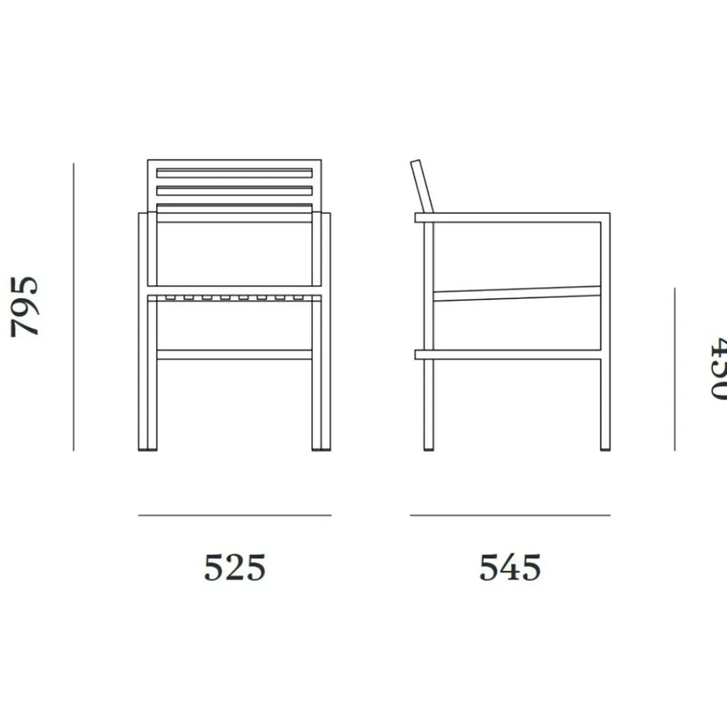 Stühle|Gartenstühle^Nine 19 Outdoors Armlehnstuhl