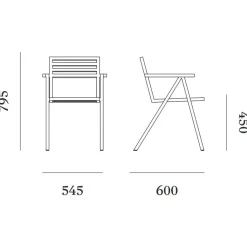 Stühle|Gartenstühle^Nine 19 Outdoors Armlehnstuhl stapelbar