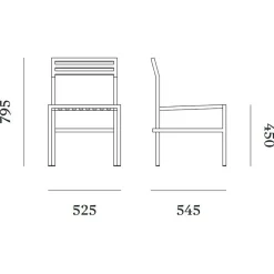Gartenstühle^Nine 19 Outdoors Esstisch Stuhl