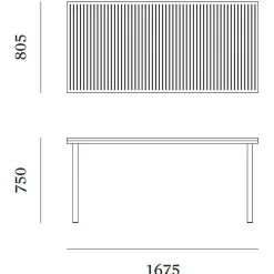 Gartentische^Nine 19 Outdoors Esstisch 167,5x80,5cm