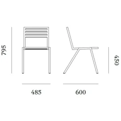 Nine 19 Outdoors Stuhl stapelbar| Stühle|Gartenstühle
