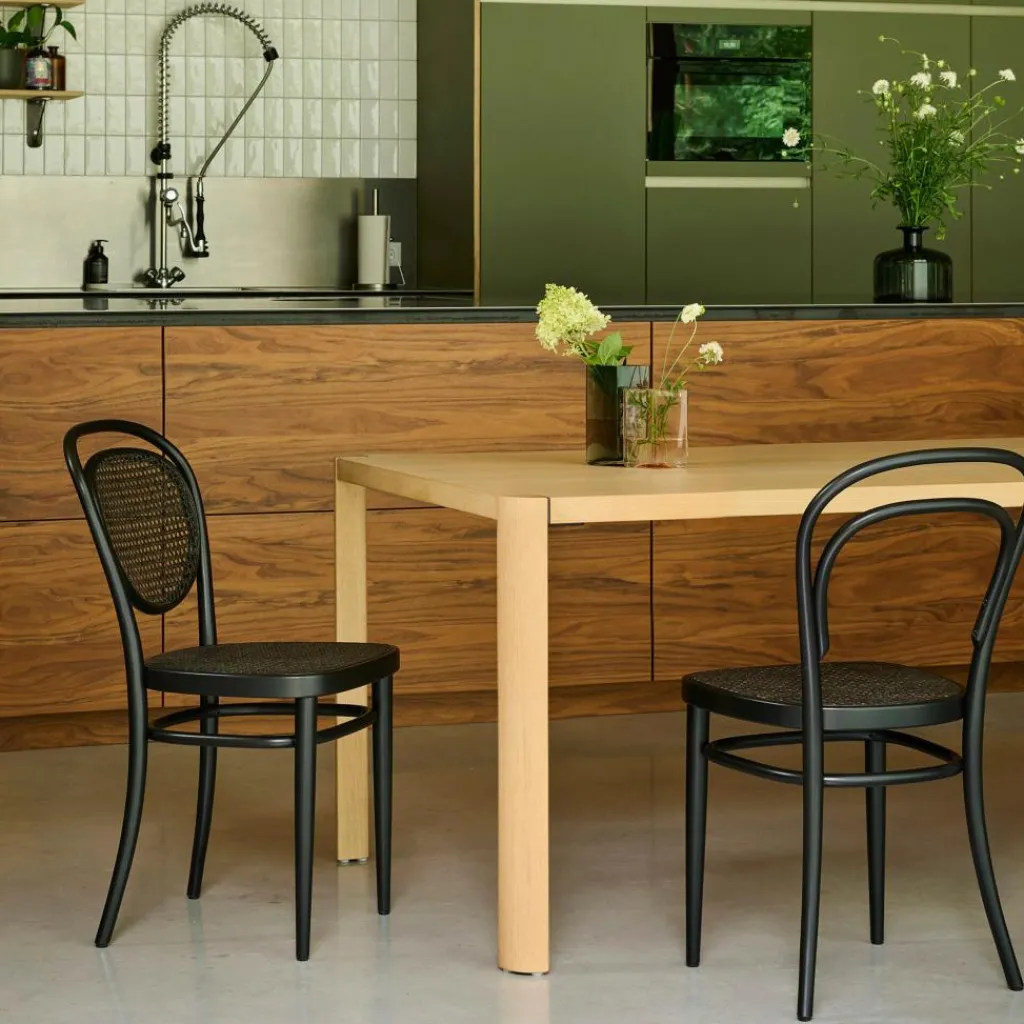 Thonet 215 R Bugholzstuhl mit Rohrgeflecht Dark Melange| Stühle