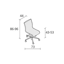 Bürostühle^Alias 432 Rollingframe Drehstuhl Höhenverstellbar
