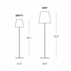 Fontana Arte 3247 Stehleuchte H180cm| Stehleuchten