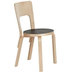 Stühle^Artek 66 Stuhl Gestell klar lackiert