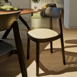 Stühle^Thonet 118 Stuhl mit Rohrgeflecht