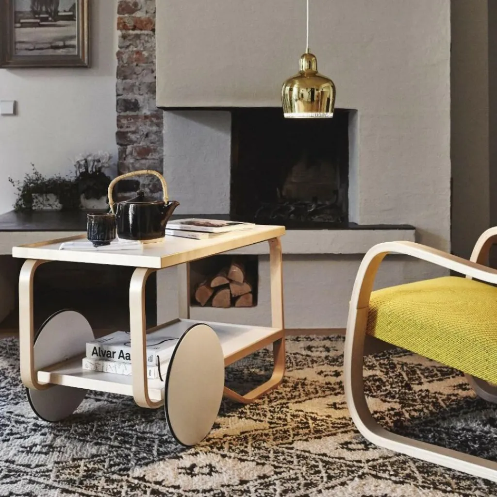 Artek 901 Teewagen Gestell Birke| Servierwagen