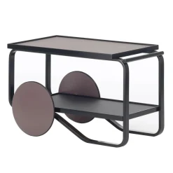 Servierwagen^Artek 901 Teewagen Gestell Birke schwarz