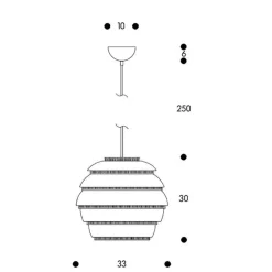 Pendelleuchten^Artek A331 Beehive Pendelleuchte