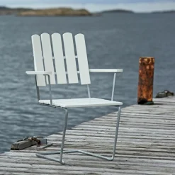 Grythyttan A2 Gartenarmlehnstuhl Eiche| Gartenstühle