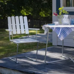 Grythyttan A2 Gartenarmlehnstuhl Eiche| Gartenstühle