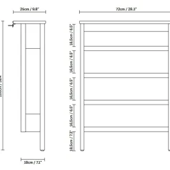 Form & Refine A Line Schuhregal 72cm| Regale