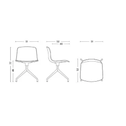 HAY About a Chair AAC 10 2.0 Drehstuhl Gestell weiß| Bürostühle