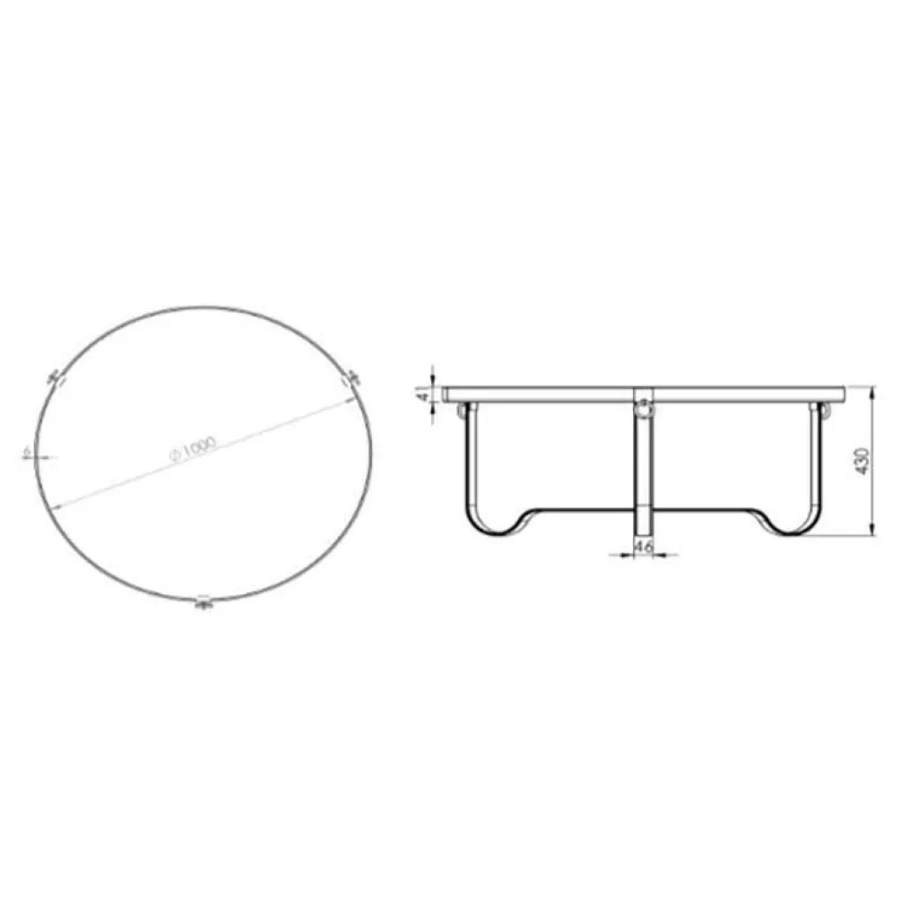 Beistelltische^Gubi Adnet Couchtisch Ø 100cm