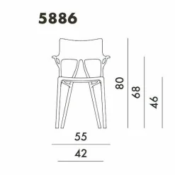 Kartell AI Armlehnstuhl| Stühle