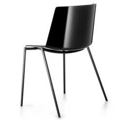 Stühle^MDF Italia Aiku Stuhl Gestell keilförmig grafitgrau