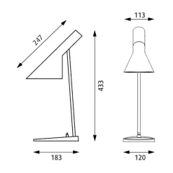 Louis Poulsen AJ Mini Tischleuchte Edelstahl| Tischleuchten|Nachttischleuchten