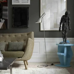 Stehleuchten^Louis Poulsen AJ Stehleuchte Edelstahl