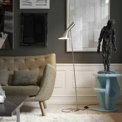 Stehleuchten^Louis Poulsen AJ Stehleuchte Edelstahl