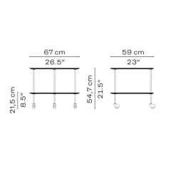 Tische^Fritz Hansen AJ Trolley Beistelltisch