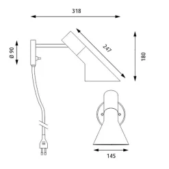 Wandleuchten^Louis Poulsen AJ Wandleuchte Edelstahl