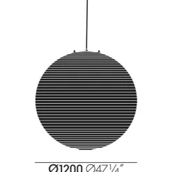 Pendelleuchten^Vitra Akari A Pendelleuchte rund