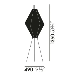 Stehleuchten^Vitra Akari 13A Stehleuchte