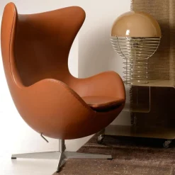 Sessel^Fritz Hansen Aktion Egg Chair/Das Ei™ Sessel + Hocker Leder